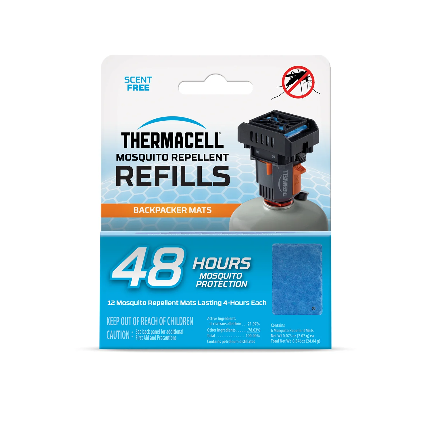 ASMC Thermacell Insektenschutz Nachfüllpack Backpacker M-48 48 Std. 